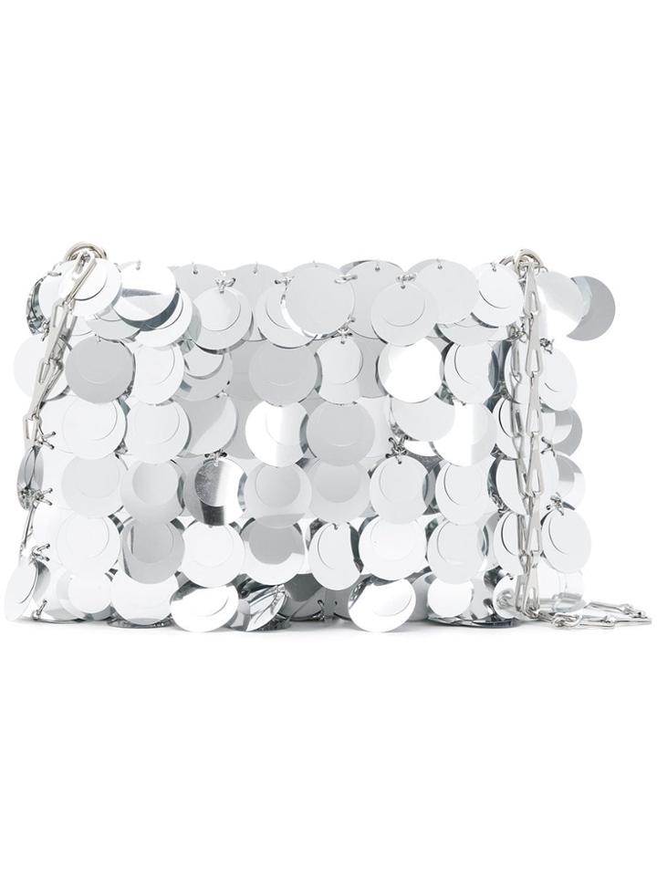 Paco Rabanne Sequined Shoulder Bag - Metallic