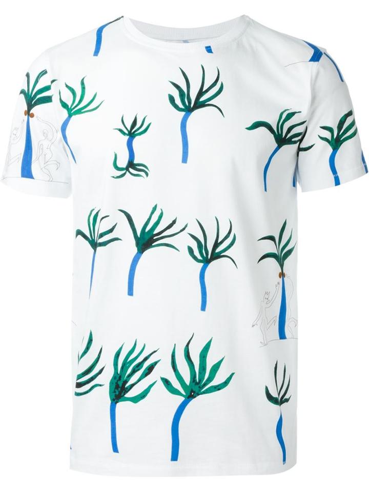 Soulland 'miles' Tree Print T- Shirt
