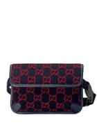 Gucci Monogram Print Belt Bag - Blue