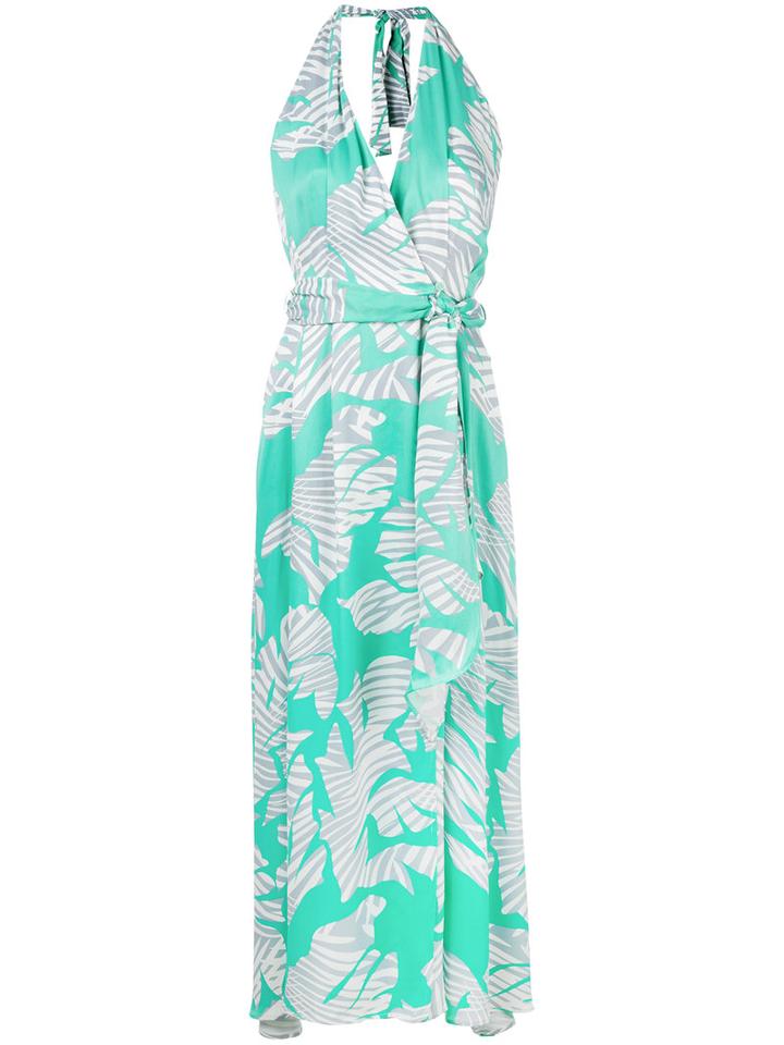 Diesel V-neck Wrap Dress, Women's, Size: Small, Green, Viscose