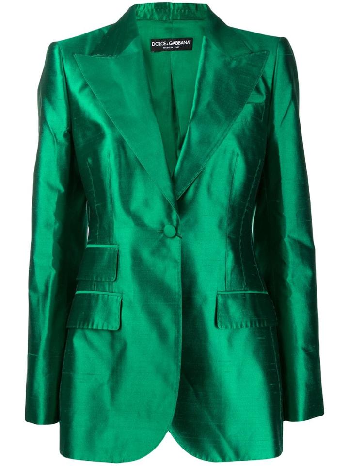 Dolce & Gabbana Balmaccan Blazer - Green