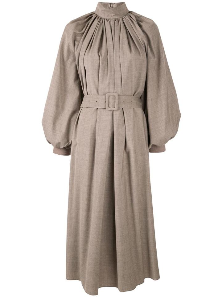 G.v.g.v. Gathered Midi Dress - White