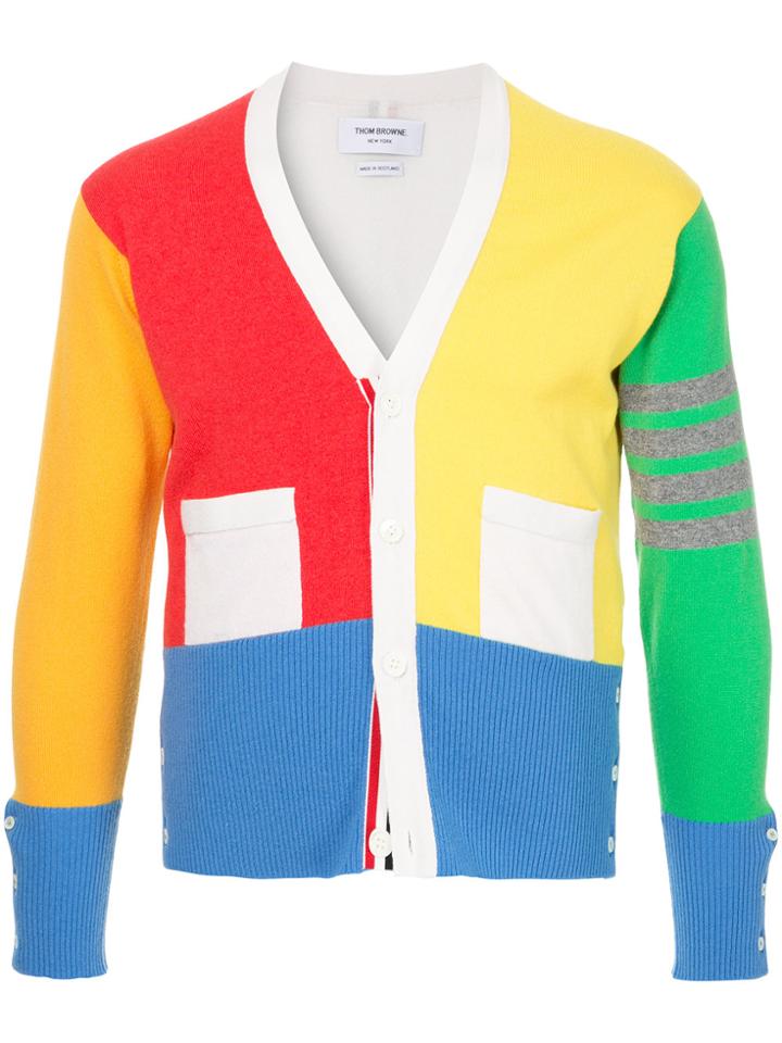 Thom Browne Colourblock Cardigan - Multicolour