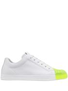 Fendi Ff Motif Contrast Toe Sneakers - White
