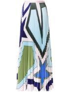 Mary Katrantzou 'star Heart' Pleated Skirt - Multicolour