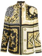 Versace Signature Print Slim Shirt - Multicolour