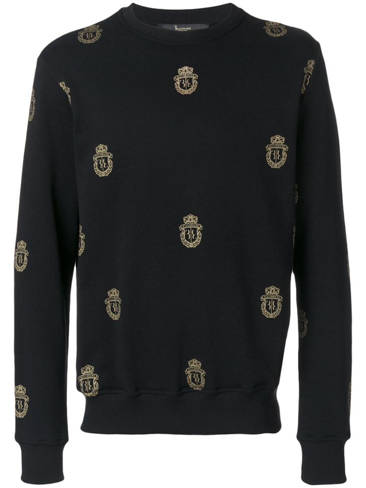 Billionaire Logo Crest Sweatshirt - Black