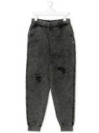 Patrizia Pepe Junior Teen Faded-wash Track Pants - Grey