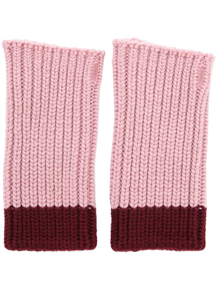 The Gigi Fingerless Gloves - Pink & Purple