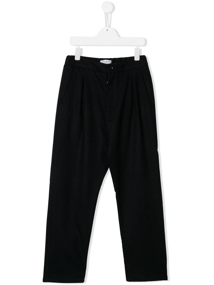 Paolo Pecora Kids Teen Relaxed Fit Trousers - Blue