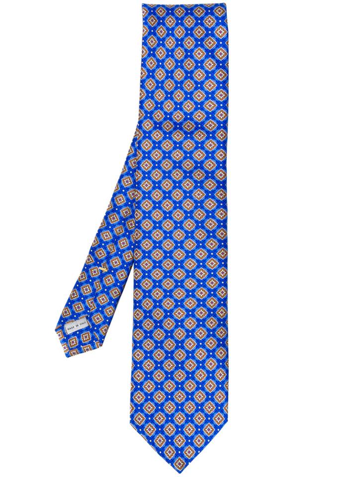 Canali Patterned Tie - Blue