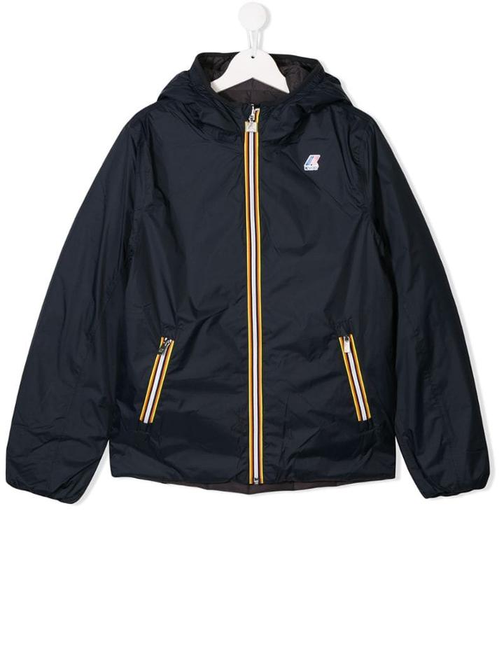 K Way Kids Zip-up Jacket - Blue
