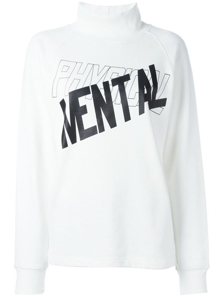 Pam Perks And Mini Mental Sweatshirt, Women's, Size: Xs, White, Cotton