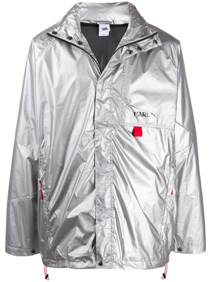 Puma X Karl Lagerfeld Metallic Windbreaker - Silver
