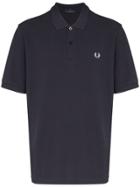 Fred Perry Embroidered Logo Polo Shirt - Blue