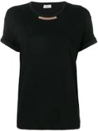 Brunello Cucinelli Embellished Neck T-shirt - Black