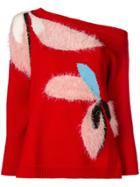 Delpozo Off The Shoulder Jumper - Red