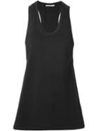 T By Alexander Wang Racerback Tank Top, Women's, Size: S, Black, Cotton/polyester/modal