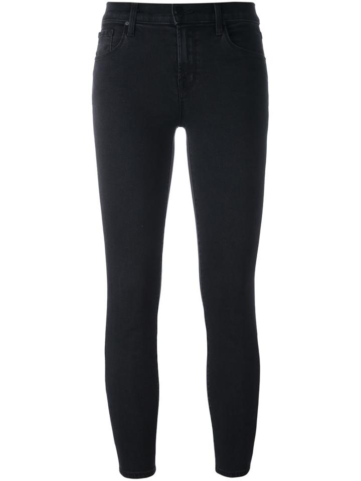 J Brand 'capri' Slim Jeans, Women's, Size: 27, Black, Cotton/polyester/spandex/elastane