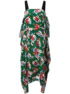 Msgm Floral Print Dress, Women's, Size: 40, Silk