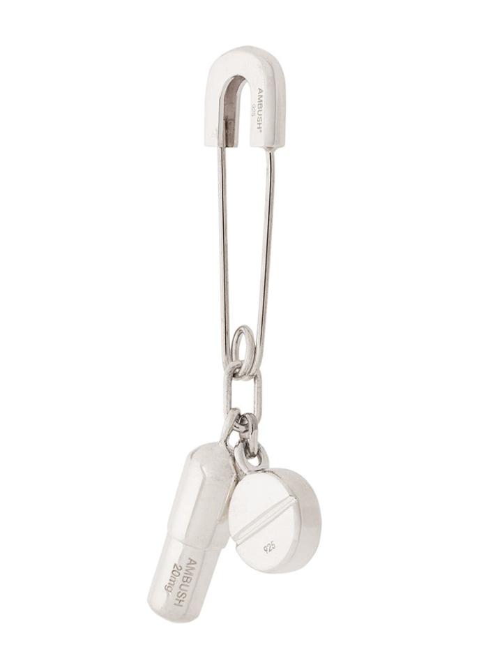 Ambush Safety Pin Earring - Silver