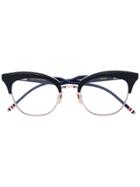 Thom Browne Eyewear Cat Eye Glasses - Black