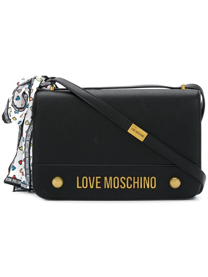 Love Moschino Logo Shoulder Bag - Black