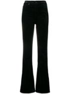 7 For All Mankind Velvet Flared Jeans - Black