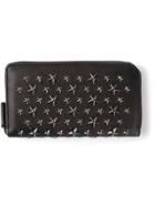 Jimmy Choo Zipped Stars Wallet - Black