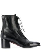 Alberto Fasciani Lace Up Ankle Boots - Black