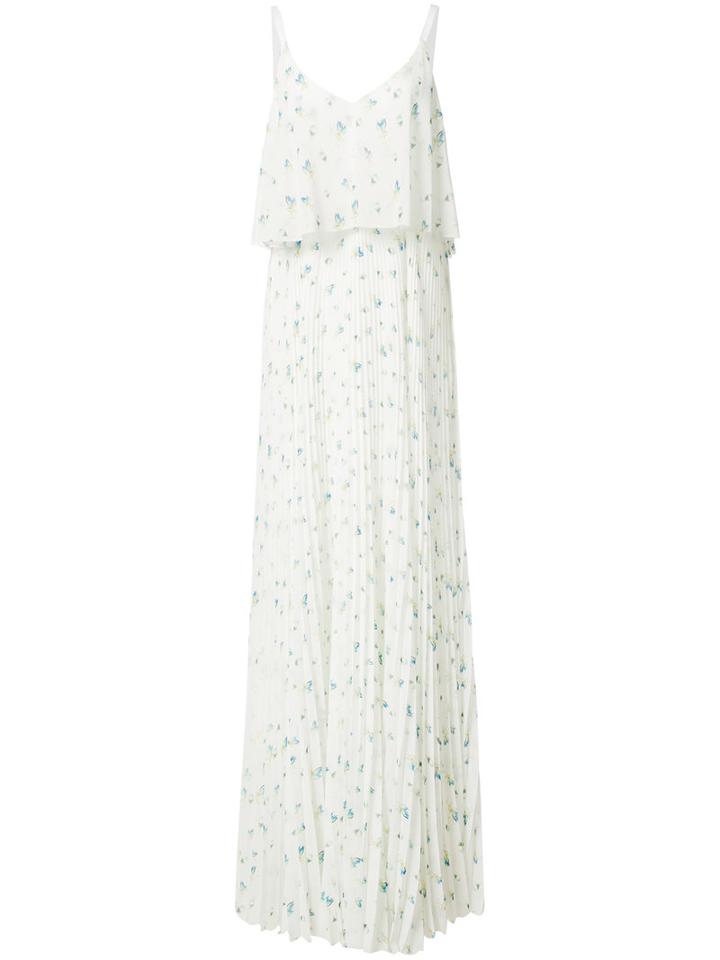 Grey Jason Wu - Birds Print Long Dress - Women - Polyester - 2, White, Polyester