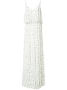 Grey Jason Wu - Birds Print Long Dress - Women - Polyester - 2, White, Polyester
