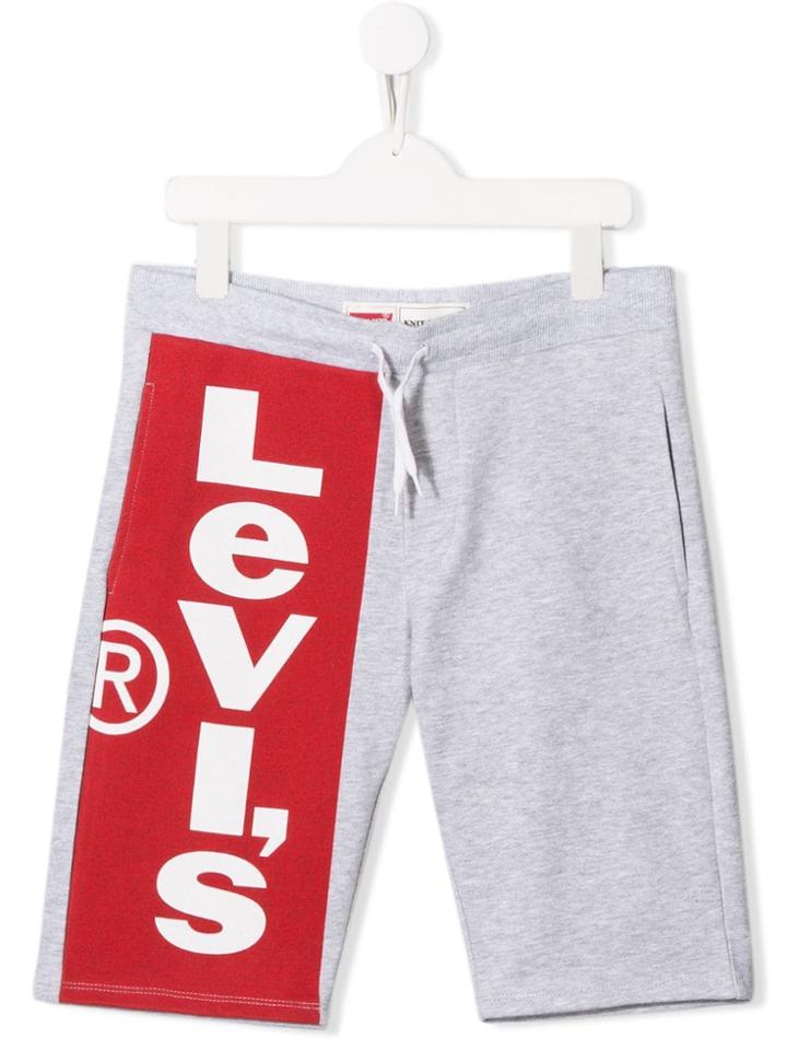 Levi's Kids Teen Logo Print Shorts - Grey