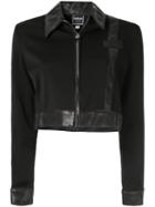Versace Pre-owned Cropped Long Sleeve Jacket - Black