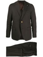 Lardini Two-piece Formal Suit - Brown