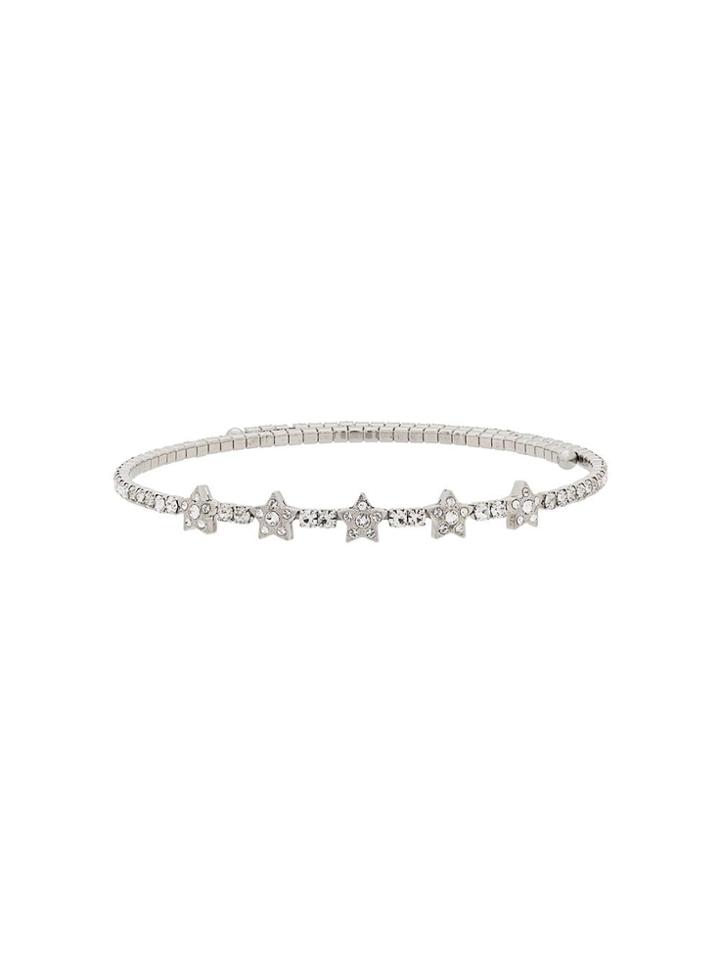 Miu Miu Embellished Star Choker - Silver