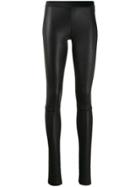 Drome Leather Skinny Trousers - Black
