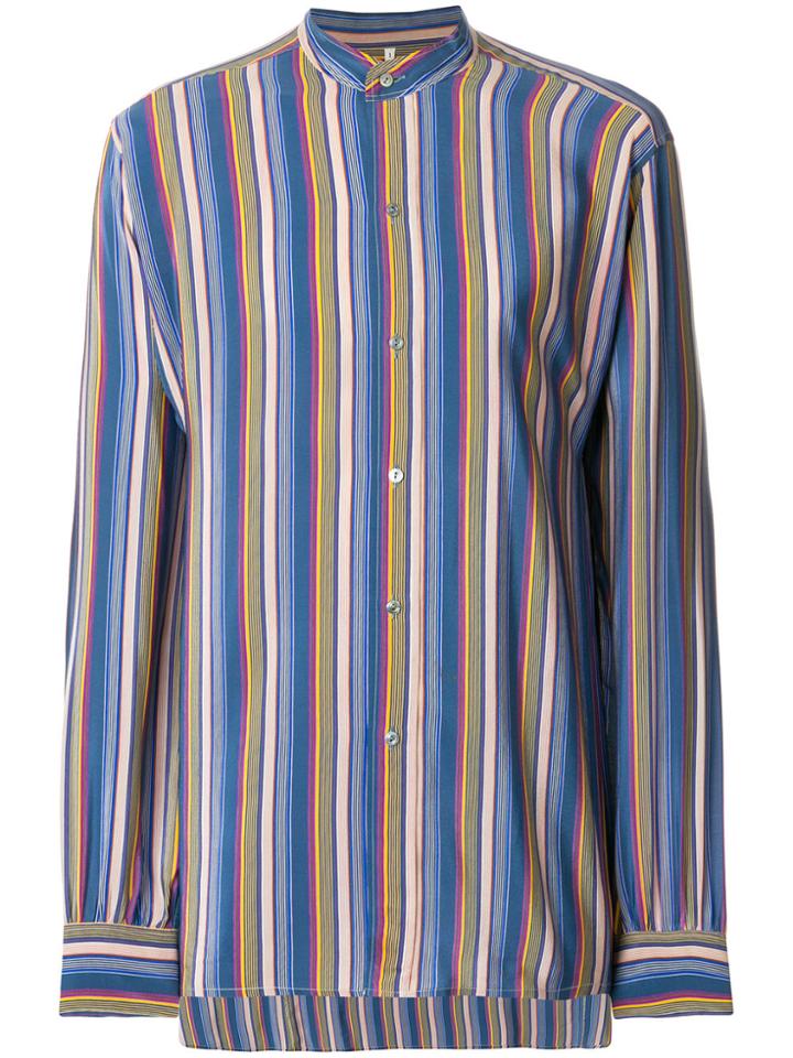 Yves Saint Laurent Vintage Striped Shirt - Multicolour