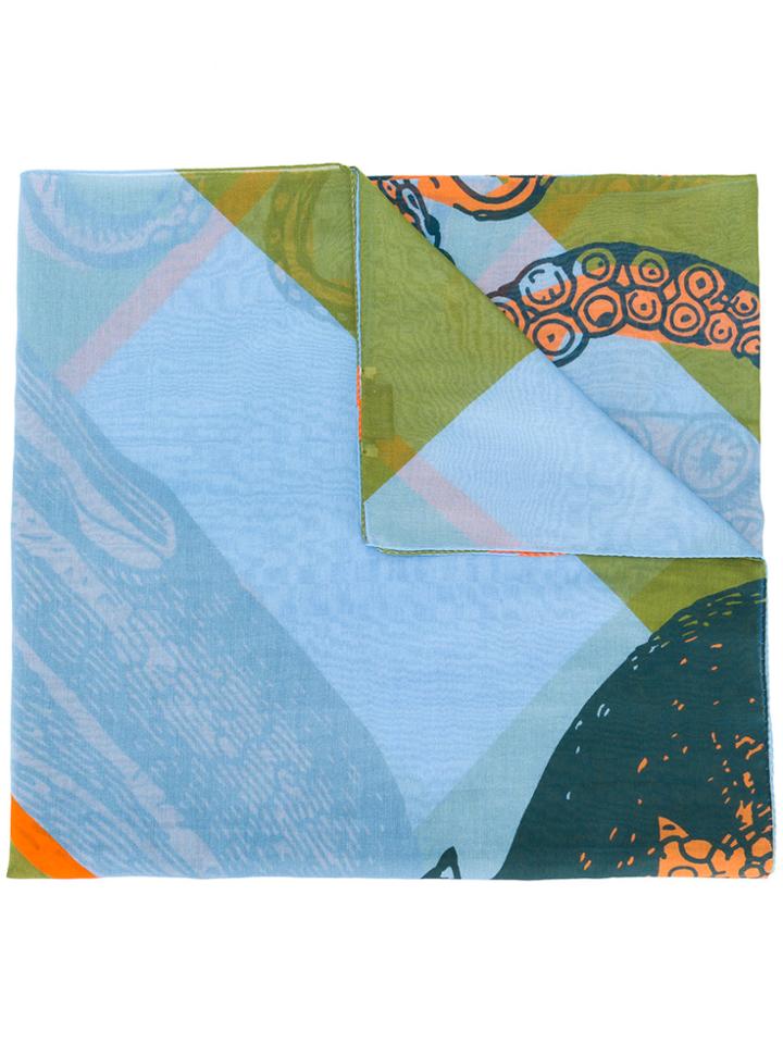 Odeeh All-over Print Scarf - Blue