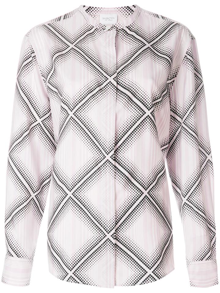 Giambattista Valli Diamond Pattern Shirt - Pink & Purple