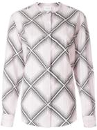 Giambattista Valli Diamond Pattern Shirt - Pink & Purple
