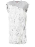 Moncler Feather Embellished Dress - Grey