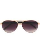 Linda Farrow Aviator Frame Sunglasses - Black