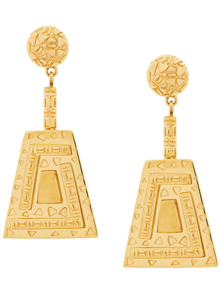 Lucy Folk Immortal Drop Earrings - Metallic