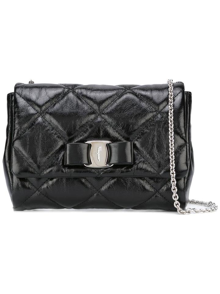 Salvatore Ferragamo Quilted 'vara' Bag, Women's, Black