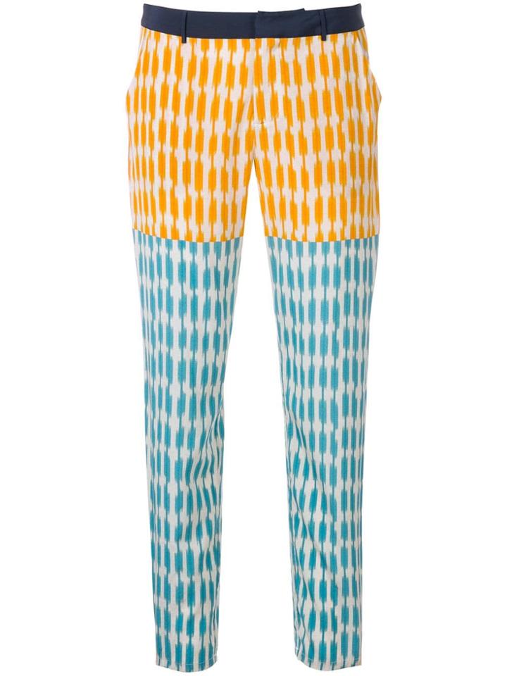Steffen Schraut Printed Slim Trousers - Yellow