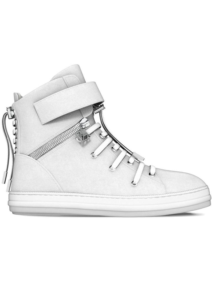 Myswear Regent Hi-top Sneakers, Men's, Size: 41, White, Rubber/nappa Leather
