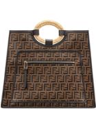 Fendi Large Runaway Shopping Tote - Black