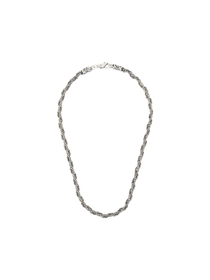 Emanuele Bicocchi Braided Necklace - Silver