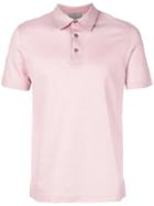 Canali Slim Fit Polo Shirt - Pink & Purple